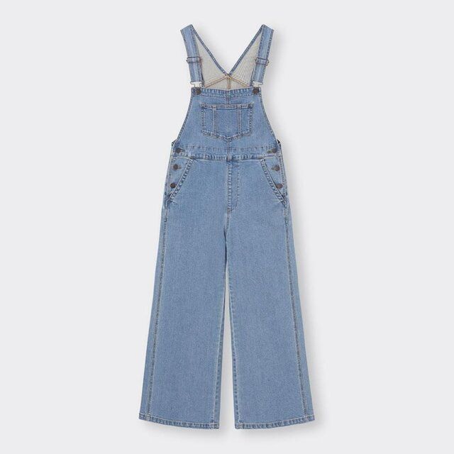 2024年春のGUのレディースデニムワイドパンツ