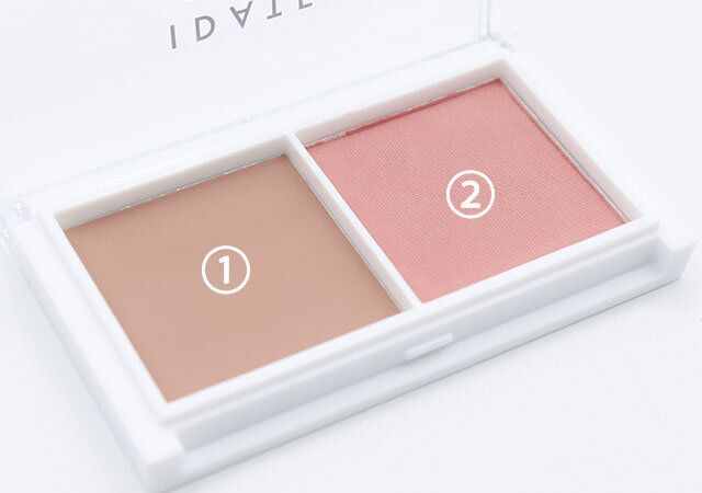 ダイソーのアイデイト 2色チーク01