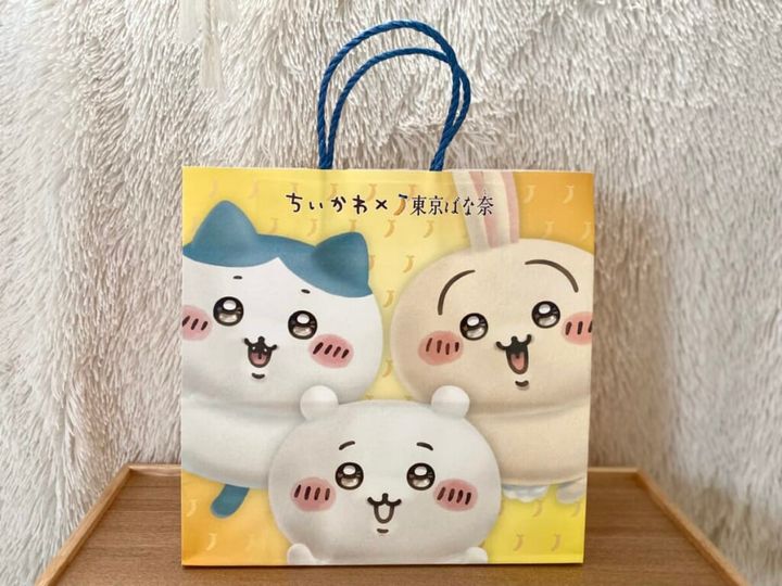 ちいかわ×東京ばな奈ショッパーオモテ