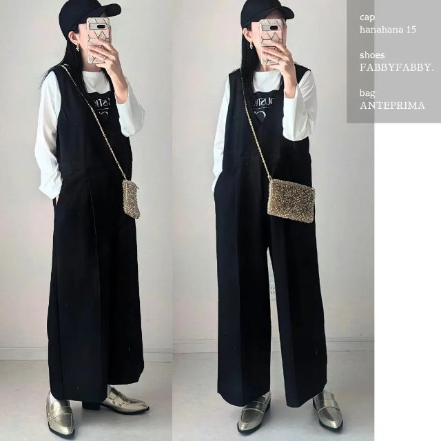 HKTRPuサロペ130を着用したコーデ