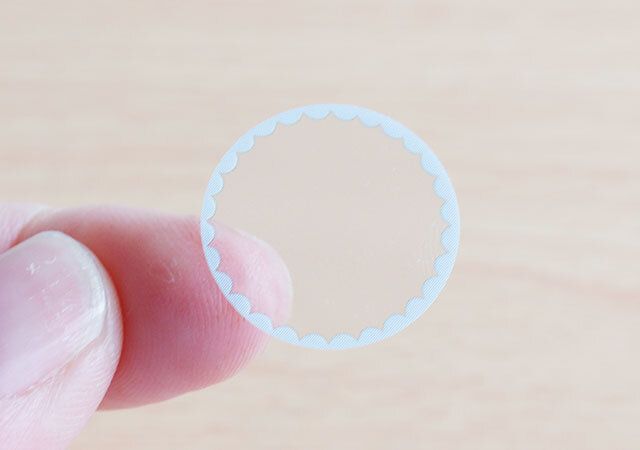 セリアのおなまえシール パターン 70片のサイズやデザイン