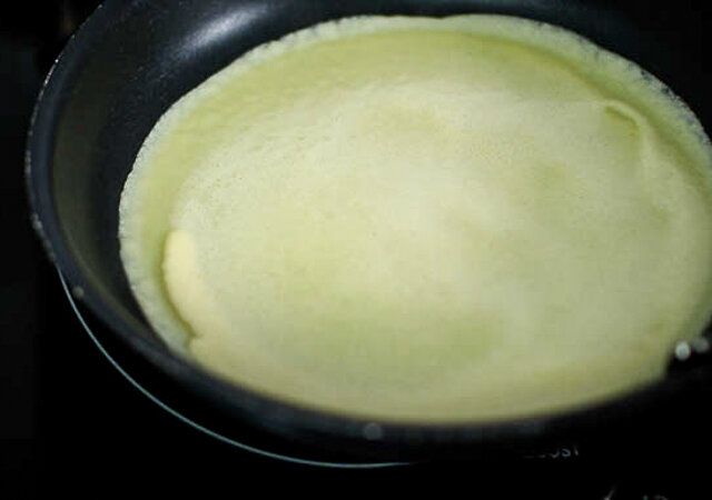 フルーツミルクレープ レシピ クレープ生地を焼く