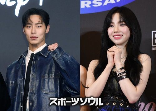 イ・ジェウク（左）とカリナ