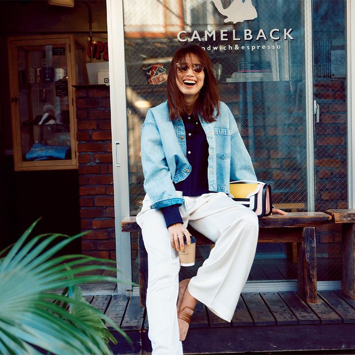 東原亜希,Gジャン,デニム,デニムジャケット,春コーデ,春アウター