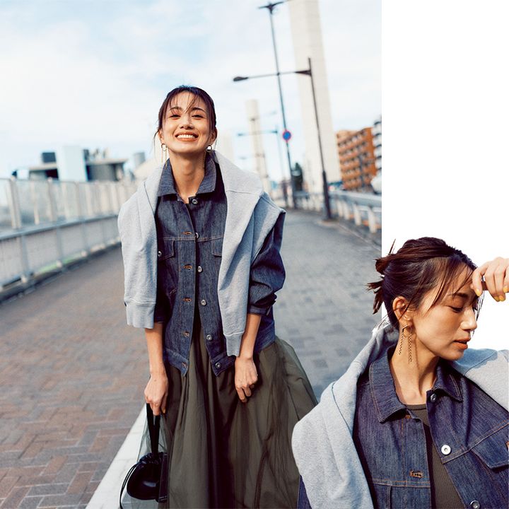 東原亜希,Gジャン,デニム,デニムジャケット,春コーデ,春アウター