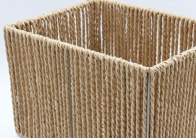 ダイソーの手編みFSCペーパー 多機能収納（スリッパ対応）の仕様