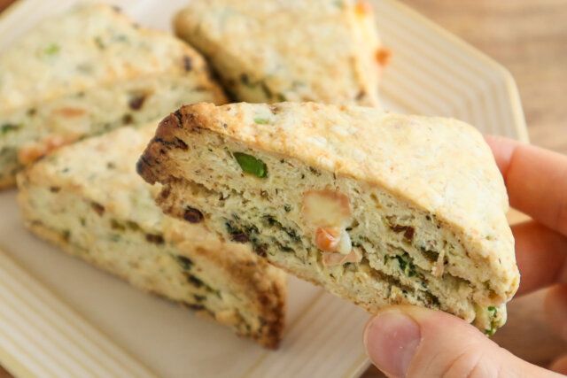 ブロッコリーとチーズのスコーン レシピ 完成