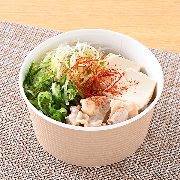 雑穀入り ねぎと豆腐の中華スープごはん