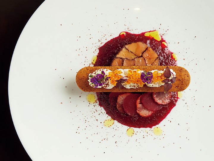 田町『KASA』のタスマニア産サーモンのミキュイ