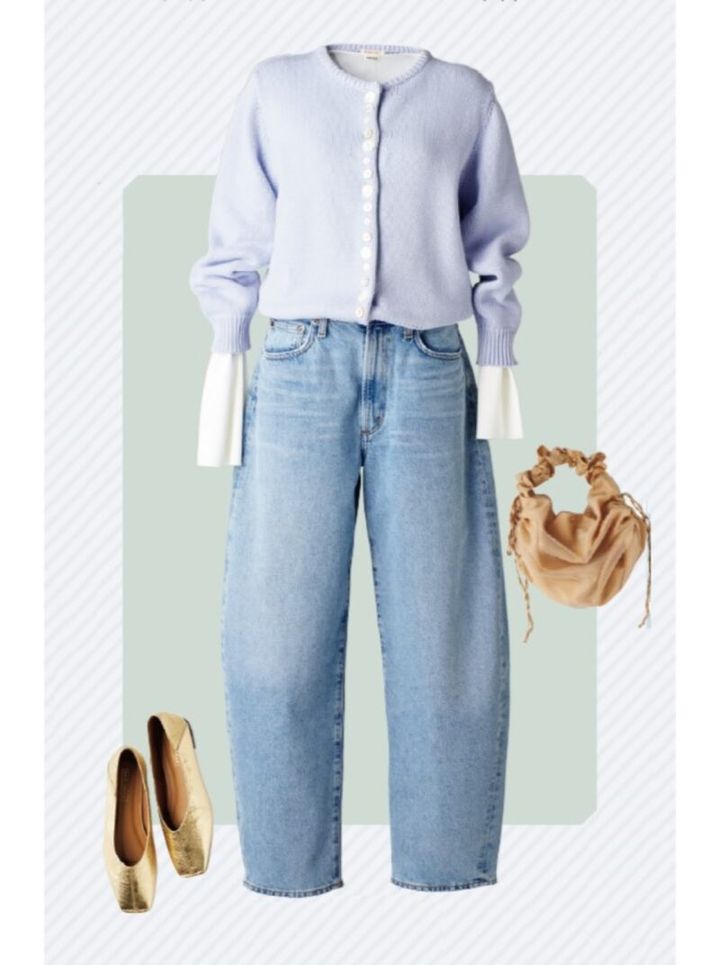 似合うデニムが見つかる 骨格診断 骨格ナチュラルに似合うコクーンシルエットパンツ