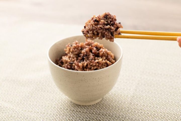 Fibee レンジでもちもち黒米と玄米ごはん