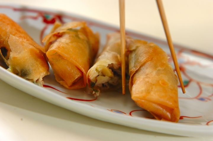 豚ニラ春巻きの作り方5