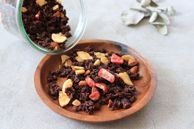 チョコバナナグラノーラ レシピ 完成