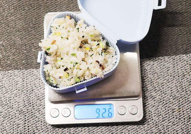 ダイソーのふっくらおにぎりケースC／Nの容量