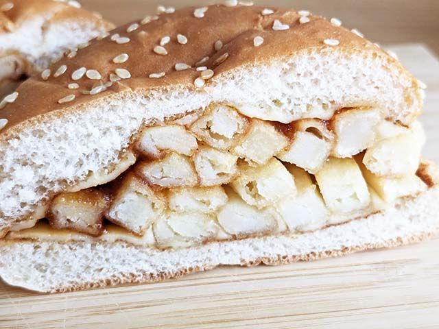 バーガーキングの新商品「THE FAKE BURGER（ザ・フェイク・バーガー）」断面