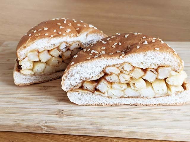 バーガーキングの新商品「THE FAKE BURGER（ザ・フェイク・バーガー）」断面