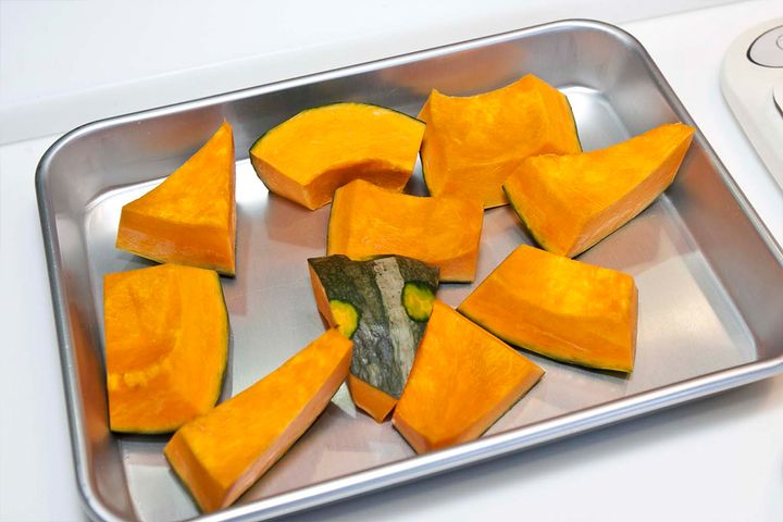 煮崩れしない【カボチャの甘煮】火の通し方を見直せば料亭風の仕上がりに！