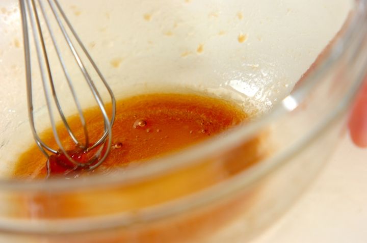 リーフサラダ新タマドレッシングの作り方1