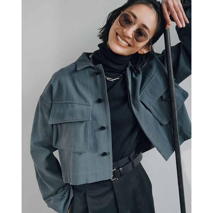 アウター,ショート丈アウター,イレーヴ,神山まりあ,ブルゾン