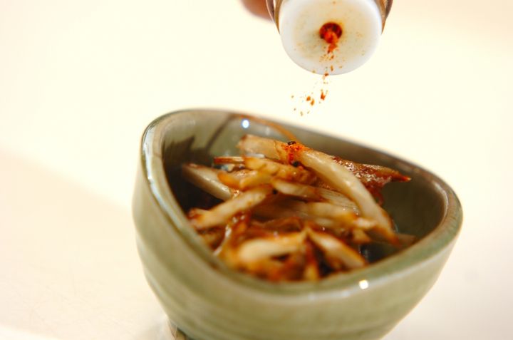 新ゴボウの塩きんぴらの作り方3