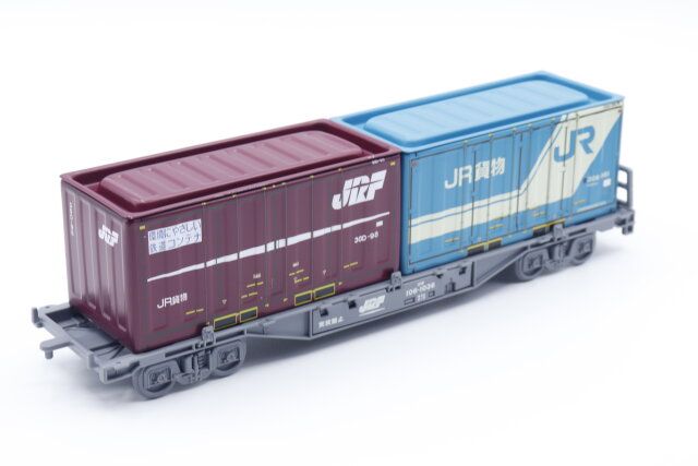 セリアのブリックコンテナ JR20Fを台車に乗せた様子