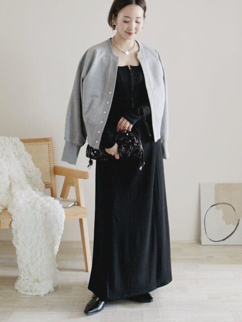 春のカーディガンコーデ