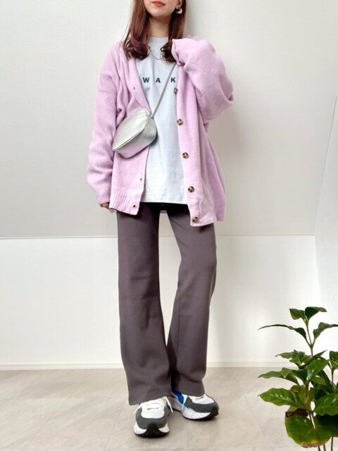 春のカーディガンコーデ