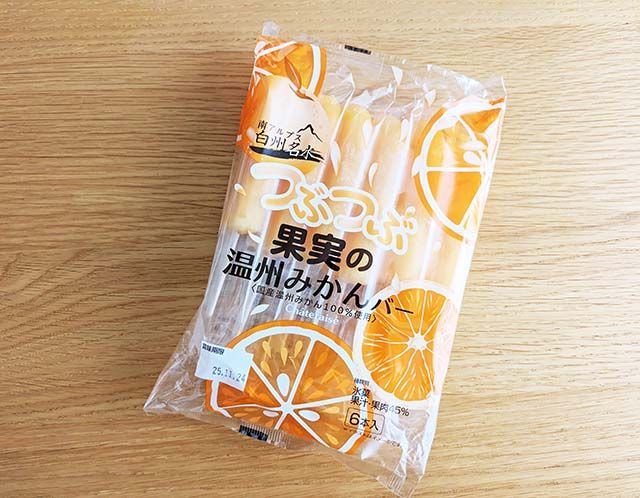 シャトレーゼ【つぶつぶ果実の温州みかんバー 6本入】