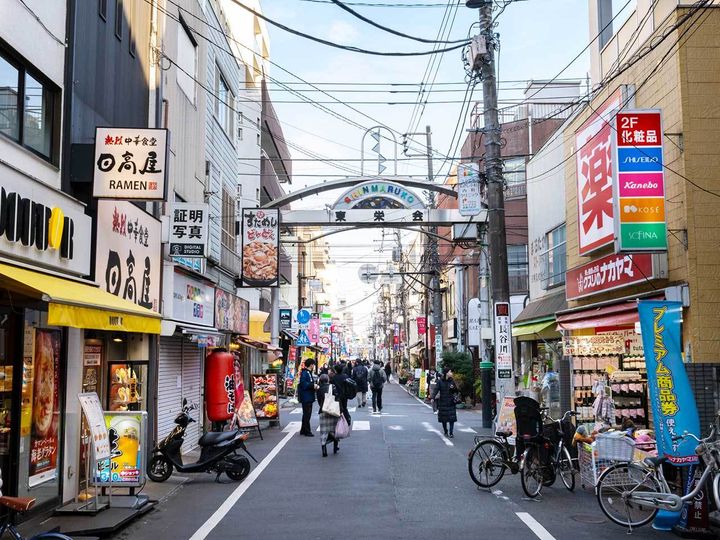 新丸子駅前の商店街