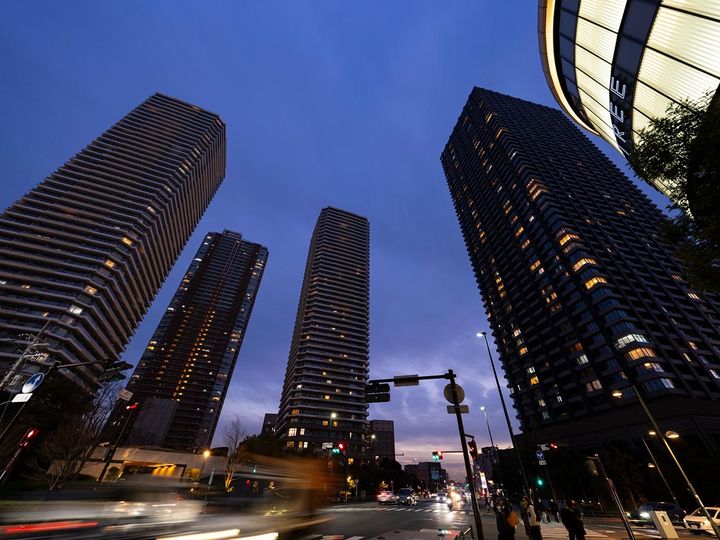 武蔵小杉のタワーマンションが多く集まるエリア