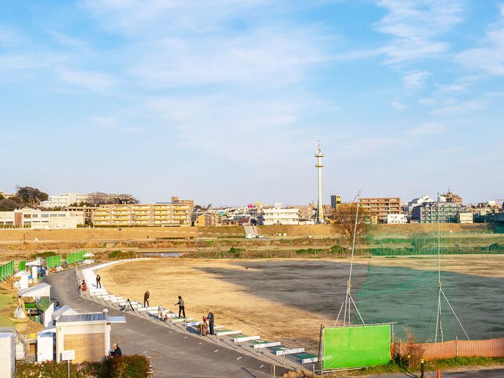 多摩川の河川敷