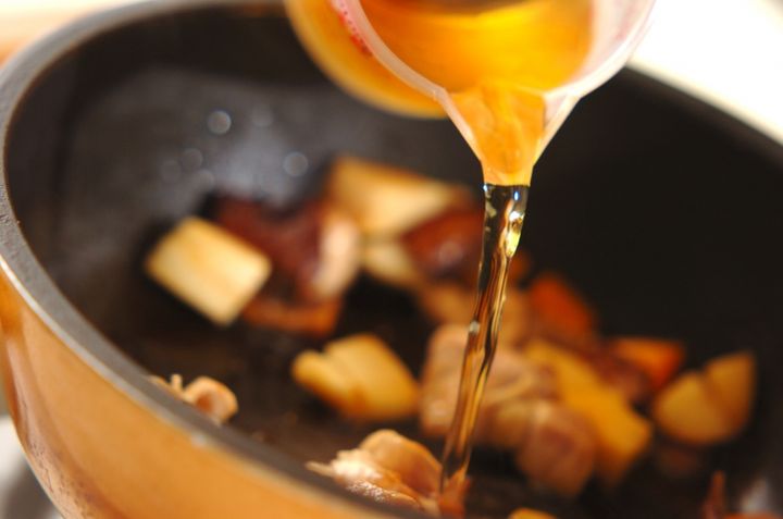 鶏肉とタケノコのレンジおこわの作り方2