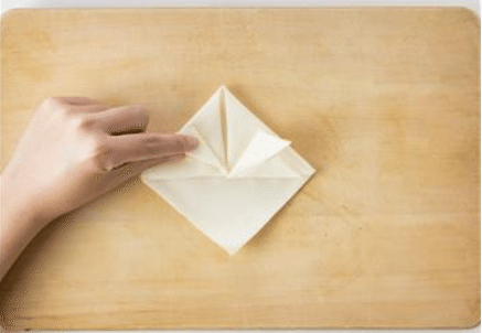 春巻きの皮折り畳み画像