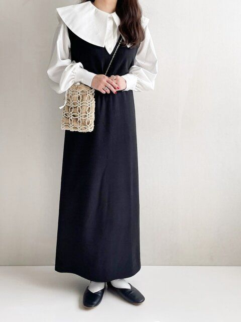 春のモノトーンコーデ