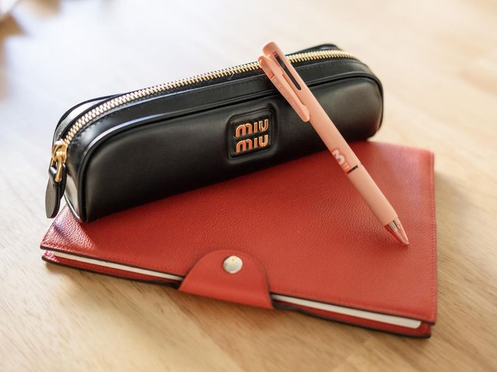 画像: 【ミュウミュウ】のペンケース、【エルメス】のカバーを付けた手帳、【パイロット】のボールペン／すべて本人私物 出典：ftn