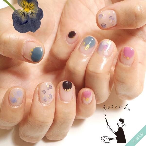 小粒nailが投稿したネイルデザイン [photoid:I0105269] via Itnail Design (731122)