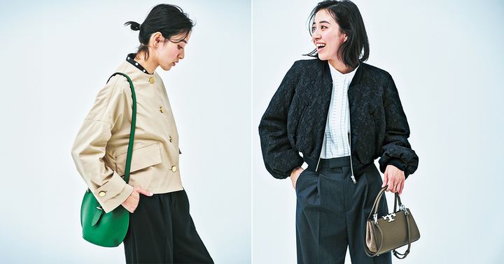 岡本あずさ,ショート丈ブルゾン,春アウター