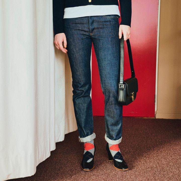 靴下でアクセントを加えて！細身のリジットデニムをおしゃれに穿くコツ【マイスタンダードブック】