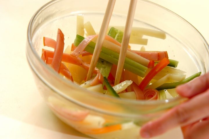 シャキシャキポテトサラダの作り方3