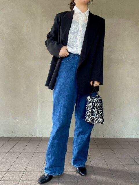 春のシアートップスコーデ