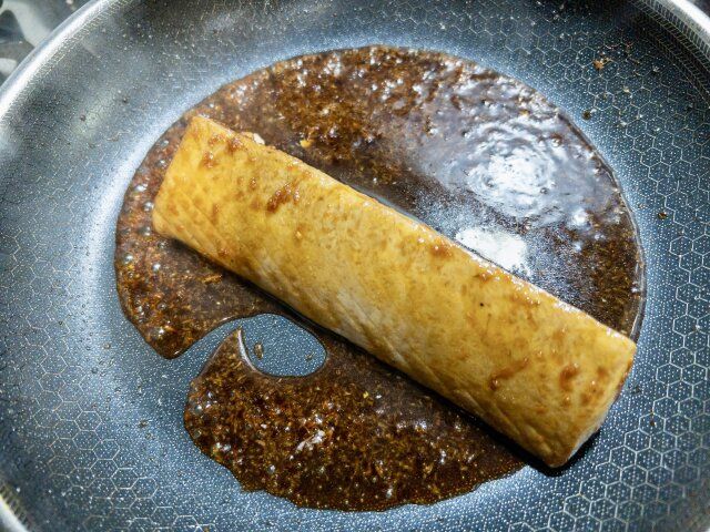 かつおのステーキ レシピ 合わせ調味料を入れ絡める