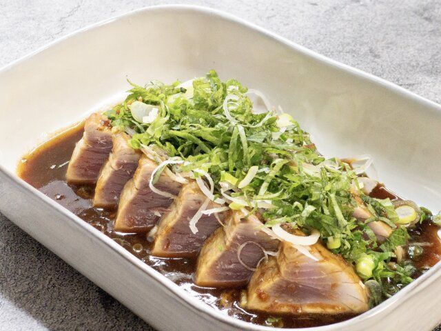 かつおのステーキ レシピ 完成