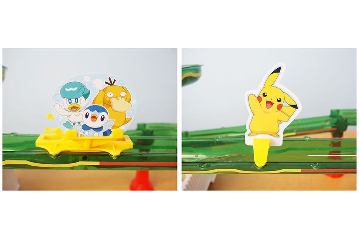 左：ウォーターホイール／右：ピカチュウゲート