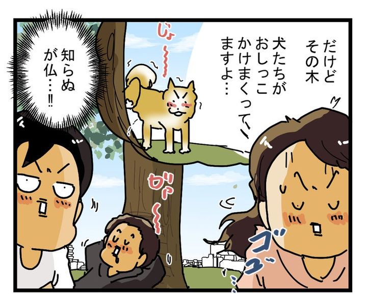 木陰でお昼寝するウーバー配達員を見て 心の中でつぶやいた…