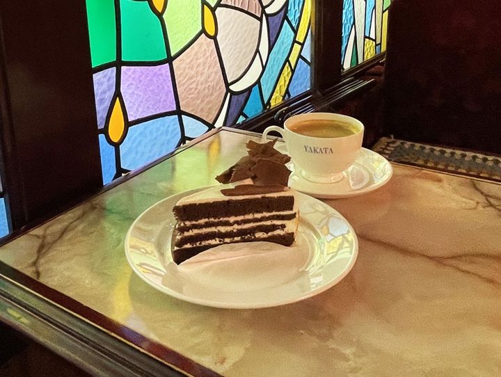 モンブラン520円。プラス400円でコーヒーまたは紅茶がセットになります（コーヒー、紅茶は単品各470円）