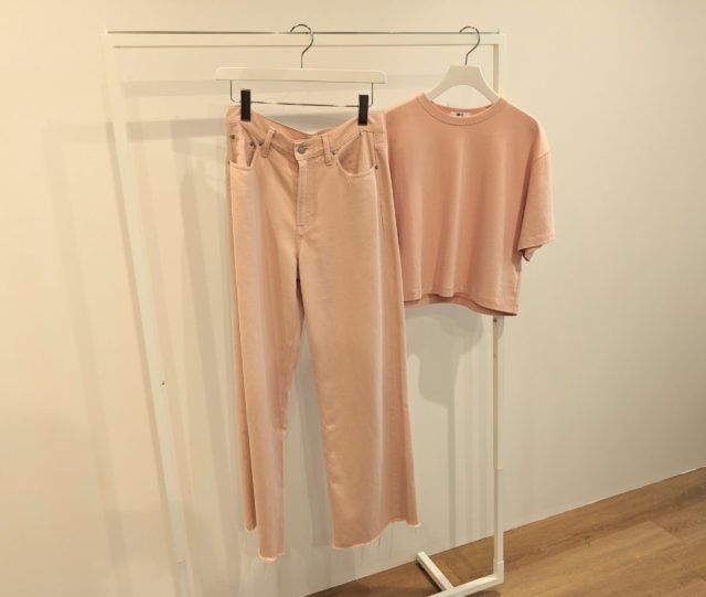 UNIQLO C「クロップドTピンク」