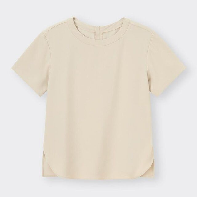 GUのバックジップTブラウス