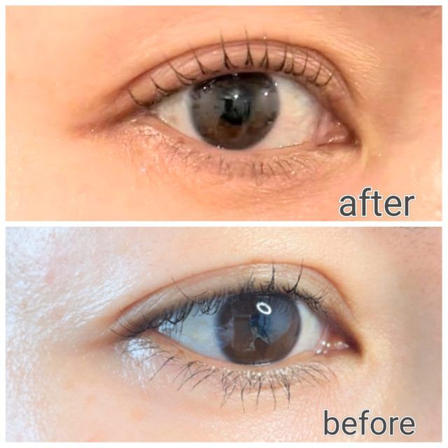 まつ毛パーマをした写真