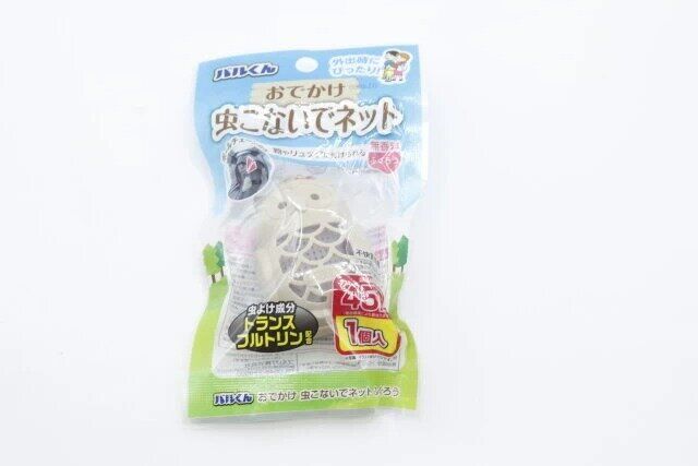 ダイソーのバルくん おでかけ 虫よけこないでネット ふくろうのパッケージ