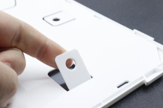 セリアのマイコレ A5クリアホルダースタンドのフック穴